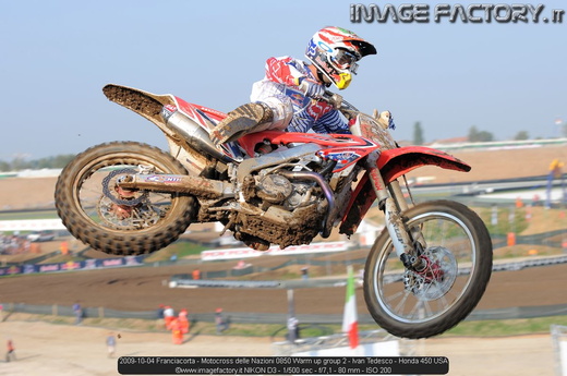 2009-10-04 Franciacorta - Motocross delle Nazioni 0850 Warm up group 2 - Ivan Tedesco - Honda 450 USA